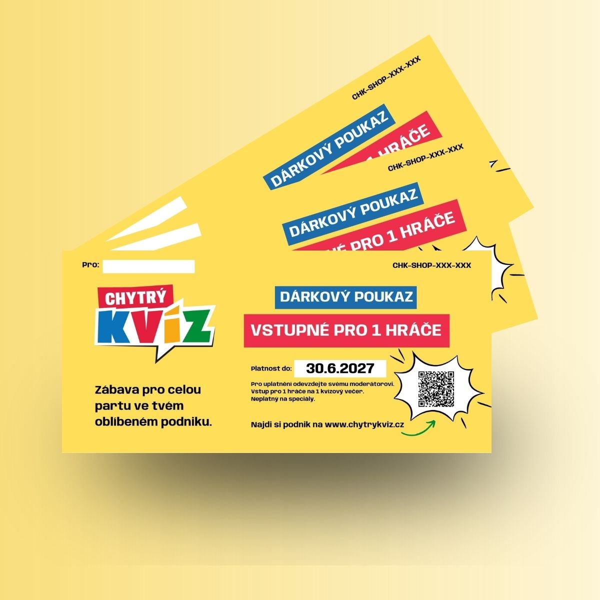 Dárkový voucher na kvíz