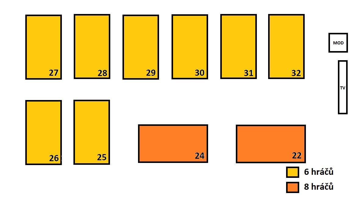 Mapa podniku Divá Bára
